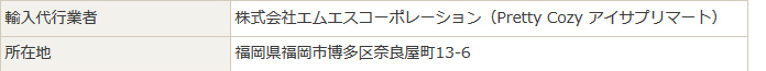 輸入代行業者、所在地